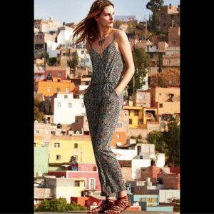 2/$35 Anthro Elevenses printed jumpsuit